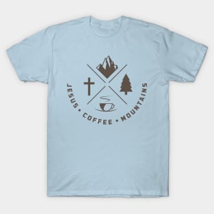 Jesus-Coffee-Mountains T-shirt T-Shirt